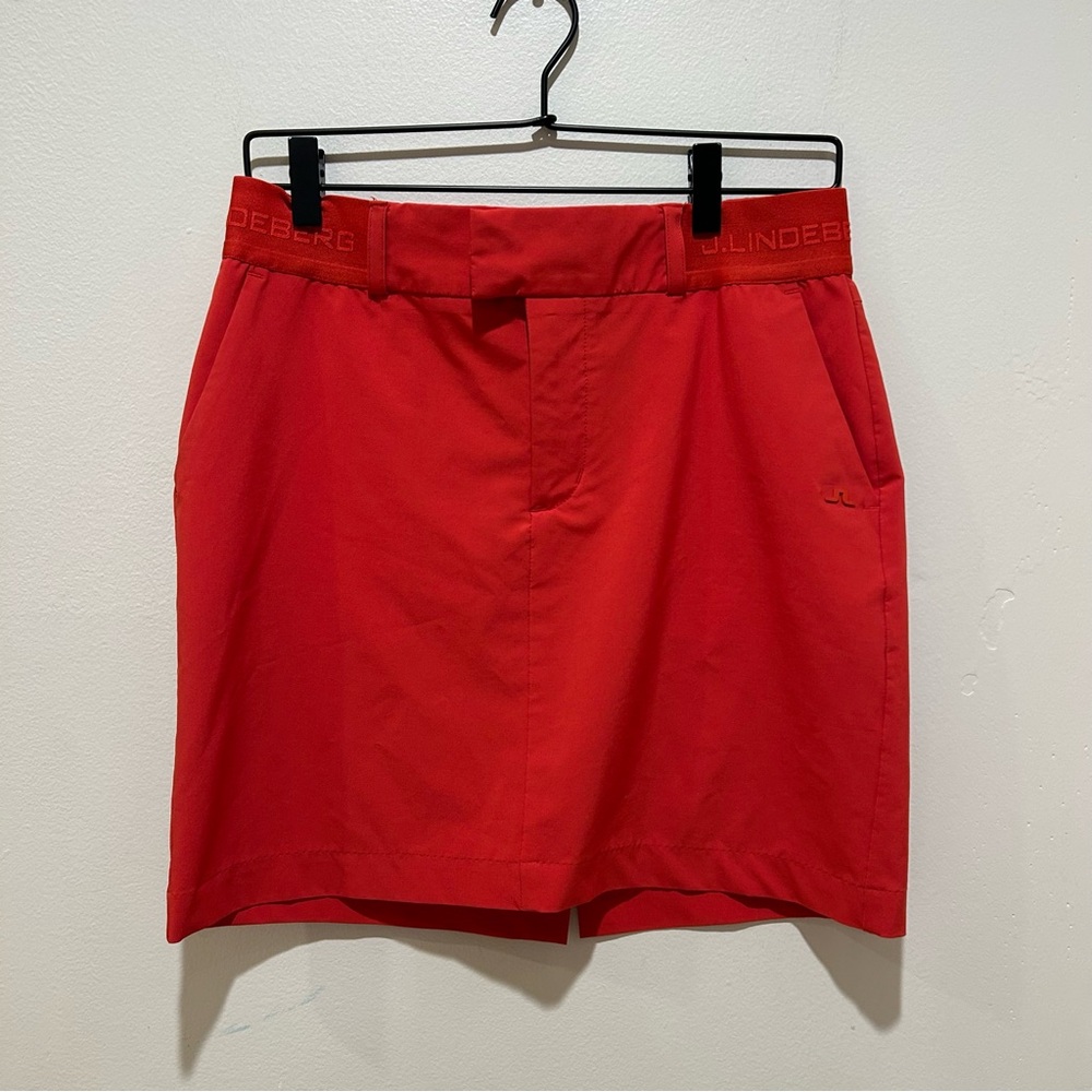 J.Lindeberg Orange Golf Skirt with Pockets- Women’s Size Small